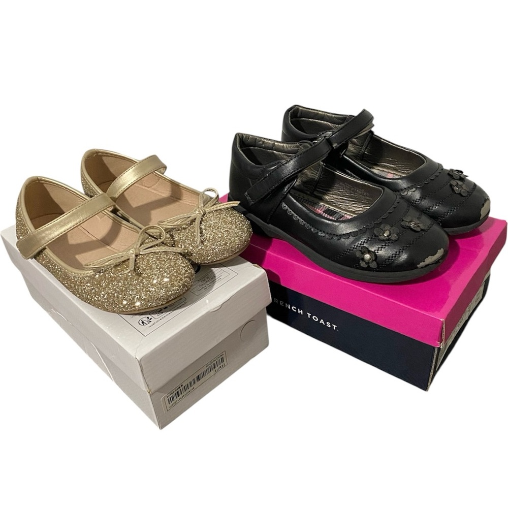 BUNDLE (2) Little Girls Flats Shoes